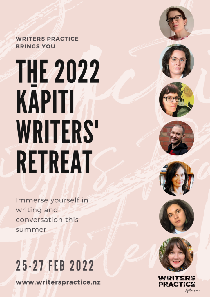 Poster of the 2022 Kāpiti Writers' Retreat
